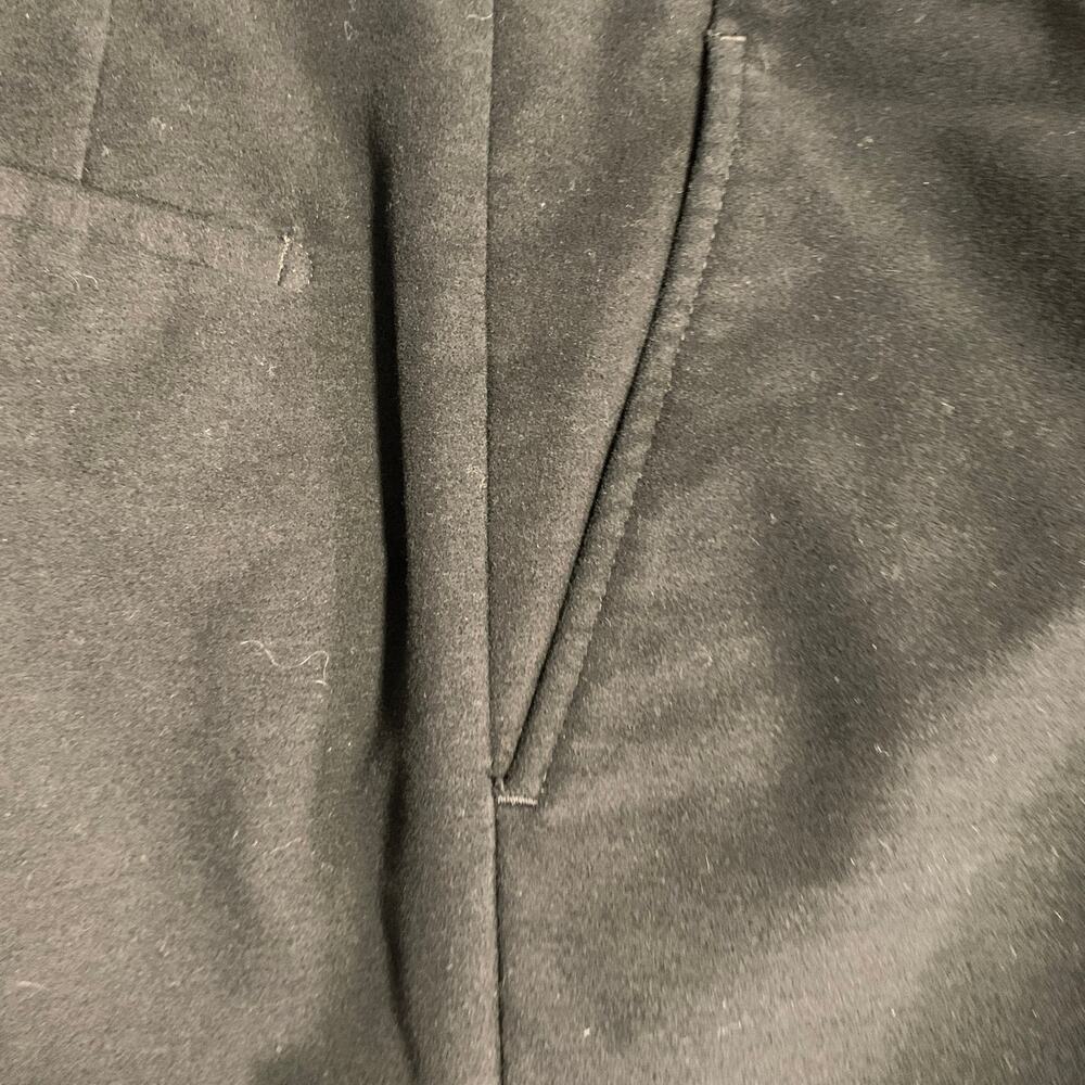 PRADA Size 38 Regular Black Velvet Cotton Blend Notch Lapel Suit - Picture 10 of 13